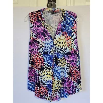 95% Viscose 5% Spandex Knit Top Floral Print - Image 1