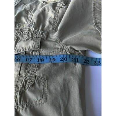 Seven Souls Mens Snap Shirt Short Sleeve Collared Pockets Gray Size Medium - Thumbnail 7