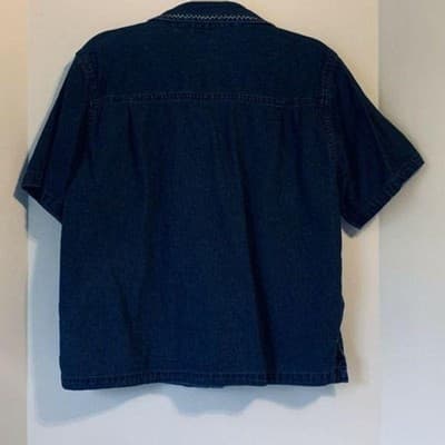 New Directions Embroidered Applique Jacket Top L - Thumbnail 4