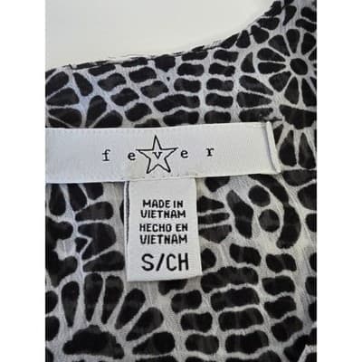 Fever Floral Print Sleeveless A Line Tunic Top Women's S - Thumbnail 3