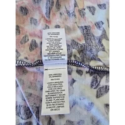 95% Viscose 5% Spandex Knit Top Floral Print - Thumbnail 5