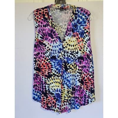 95% Viscose 5% Spandex Knit Top Floral Print - Thumbnail 9