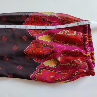 Mossimo Women's Chiffon Button 3/4 Sleeve Drawstring Waist Dress SZ XS - Thumbnail 9