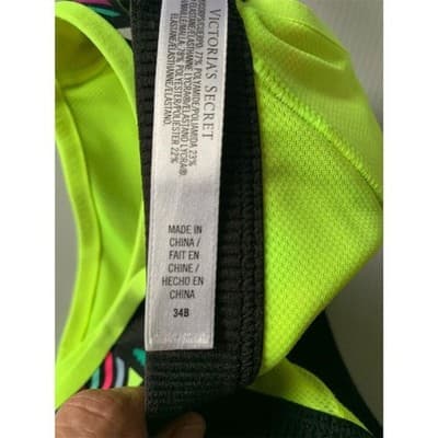 Victoria's Secret VSX Sport Colorblock Sports Bra 34B Multicolor - Thumbnail 4