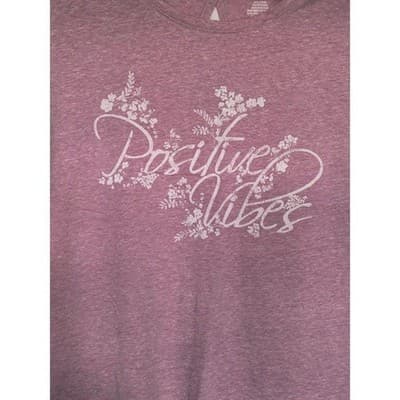 VTG. St. John's Bay Active Large Women's Top Lilic Graphic Tee - Thumbnail 3