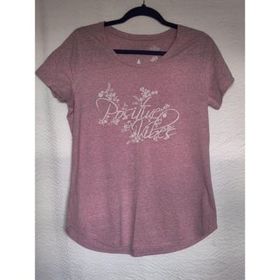 VTG. St. John's Bay Active Large Women's Top Lilic Graphic Tee - Thumbnail 6