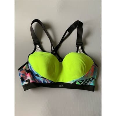 Victoria's Secret VSX Sport Colorblock Sports Bra 34B Multicolor - Thumbnail 7