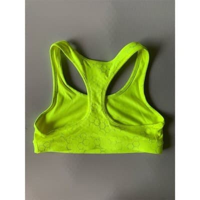 Under Armour Women's HeatGear Sports Bra Yellow Size M Racerback - Thumbnail 8