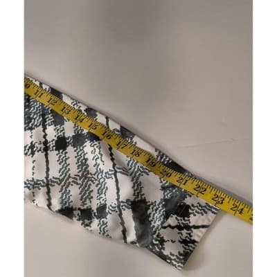 Chico's Size 0 Womens Button Up Long Sleeve Shirt Top Blouse Green & White - Thumbnail 9