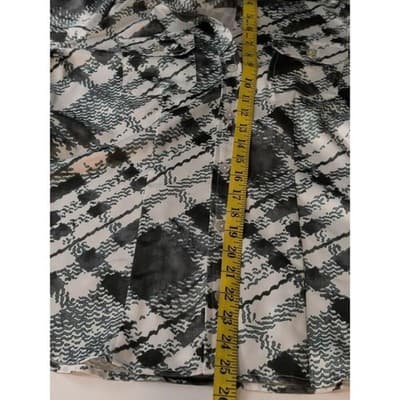 Chico's Size 0 Womens Button Up Long Sleeve Shirt Top Blouse Green & White - Thumbnail 10