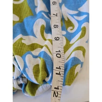 CeCe Blouse Puff Sleeve Split Neck Geometric Print Women's M - Thumbnail 8