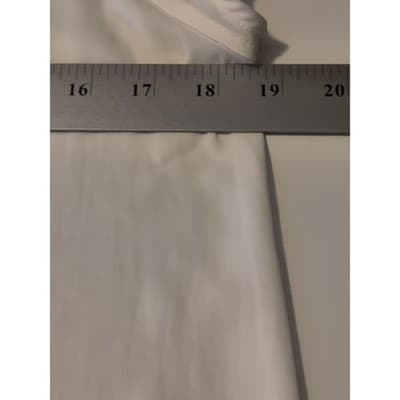 Ro & De Sheer Cut Out White Short Sleeve Top Women's Size Small - Thumbnail 9