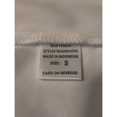 Ro & De Sheer Cut Out White Short Sleeve Top Women's Size Small - Thumbnail 11