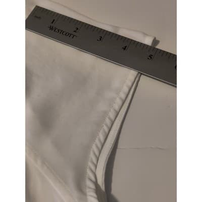 Ro & De Sheer Cut Out White Short Sleeve Top Women's Size Small - Thumbnail 8