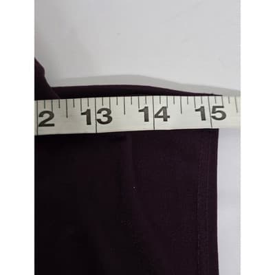 JKLA California Plum Purple Sleeveless Surplice V-Neck Top XL Made in USA - Thumbnail 5