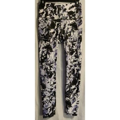 Gaiam Floral Print High Waisted Active Leggings Yoga Pants Athleisure Workout S - Thumbnail 2