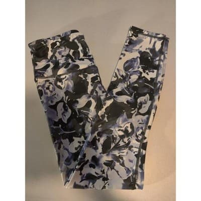 Gaiam Floral Print High Waisted Active Leggings Yoga Pants Athleisure Workout S - Thumbnail 9