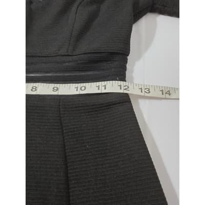 Akira Chicago Black Label Mesh Panel Bodycon Dress Mock Neck Long Sleeve Small - Thumbnail 7