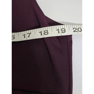 JKLA California Plum Purple Sleeveless Surplice V-Neck Top XL Made in USA - Thumbnail 6