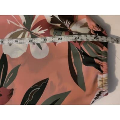 7th Avenue Design Studio New York Floral Bird Cold Shoulder Pleated Blouse Top S - Thumbnail 10