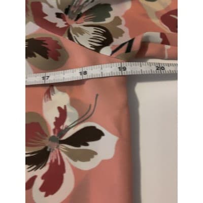 7th Avenue Design Studio New York Floral Bird Cold Shoulder Pleated Blouse Top S - Thumbnail 9