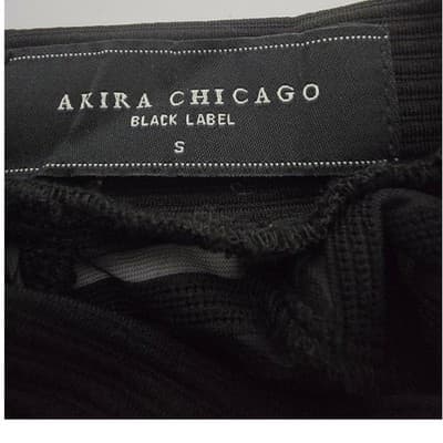 Akira Chicago Black Label Mesh Panel Bodycon Dress Mock Neck Long Sleeve Small - Thumbnail 3