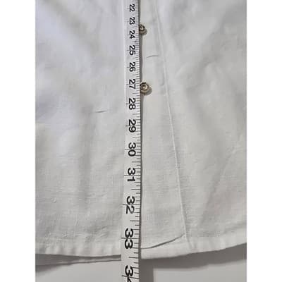 OS Trachten Mens White Embroidered Alpine Short Sleeve Button Down Shirt XL - Thumbnail 6