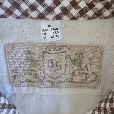 OS Trachten Mens White Embroidered Short Sleeve Button Down Shirt XL Alpine Folk - Thumbnail 3