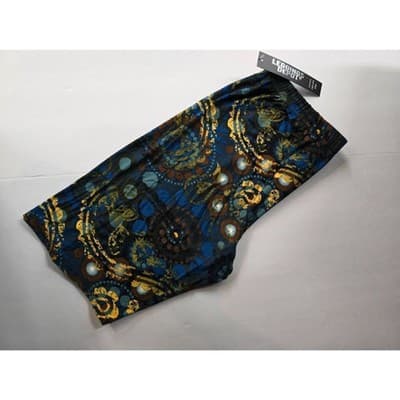 Buttery Soft Paisley Mandala Layers Shorts 1XL - Thumbnail 4