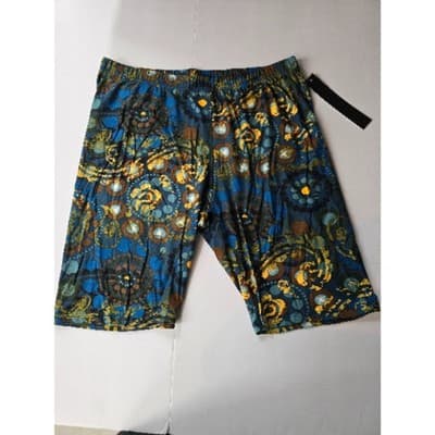Buttery Soft Paisley Mandala Layers Shorts 1XL - Thumbnail 5