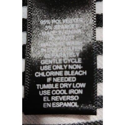 Mlle Gabrielle Womens Button Up Black White Stripe Shirt Dress Size PXL - Thumbnail 8