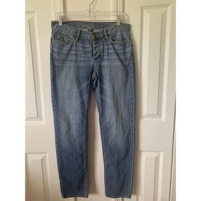 Eddie Bauer Women's Straight Jeans Size 4 Blue Denim Mid Rise - Thumbnail 2