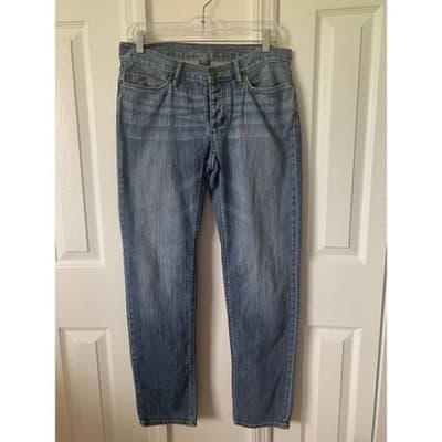 Eddie Bauer Women's Straight Jeans Size 4 Blue Denim Mid Rise - Thumbnail 4
