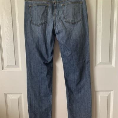 Eddie Bauer Women's Straight Jeans Size 4 Blue Denim Mid Rise - Thumbnail 3