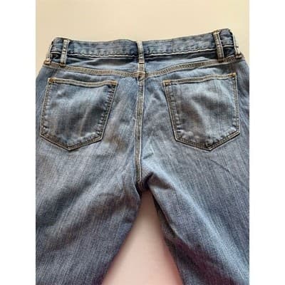 Eddie Bauer Women's Straight Jeans Size 4 Blue Denim Mid Rise - Thumbnail 14