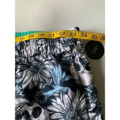 No Boundaries Men's 3XL Skull Floral Swim Trunks Elastic Waist Multicolor - Thumbnail 6