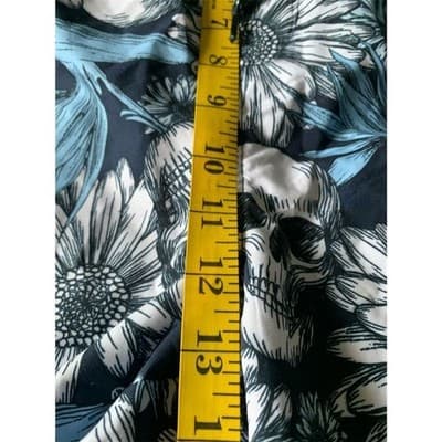 No Boundaries Men's 3XL Skull Floral Swim Trunks Elastic Waist Multicolor - Thumbnail 7