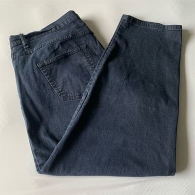 Avenue Blue Women's Vintage Blue Denim Jeans Size 18 Petite Straight - Image 1