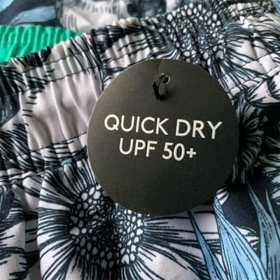 No Boundaries Men's 3XL Skull Floral Swim Trunks Elastic Waist Multicolor - Thumbnail 2