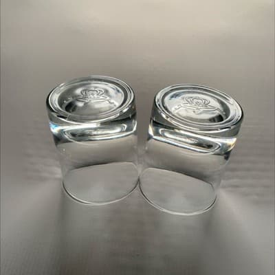 Vintage Crown Royal Whiskey Set with 2 Lowball Rocks Glasses - Thumbnail 2