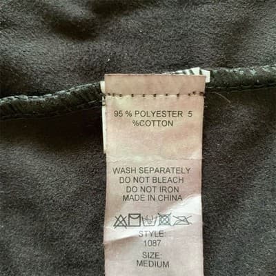 Passarella Black Faux Suede Fringe Mini Skirt Western Boho Style 1087 Mens M - Thumbnail 3