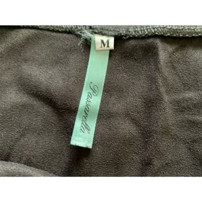 Passarella Black Faux Suede Fringe Mini Skirt Western Boho Style 1087 Mens M - Thumbnail 4