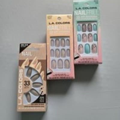 L.A. Colors Nail Frill High Gloss Artificial Nail Tip Kit 33 PC Lot of 3 - Thumbnail 2