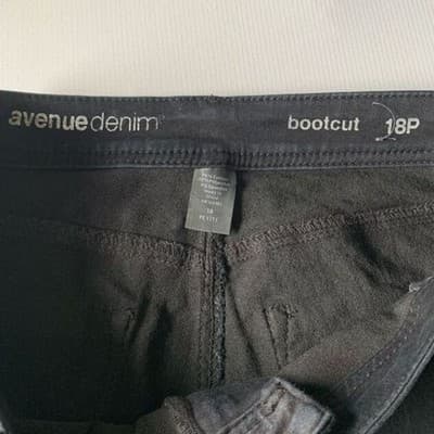 Avenue Denim Women's Petites Bootcut Jeans Black Size 18 Classic 5-Pocket - Thumbnail 6