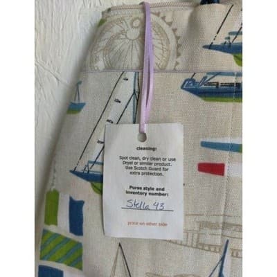 Jaclyn Gray Design Fabric Purses Classy Nautical Womens Shoulder Bag - Thumbnail 2