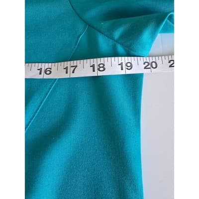 WonderWink PRO Womens Scrub Set Teal Blue V-Neck Top Cargo Pants Small Petite SP - Thumbnail 4