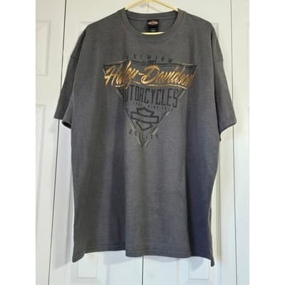 Harley-Davidson Rockstar Ft Myers Florida Alligator T-Shirt Gray Mens 3XL 3TG - Thumbnail 11