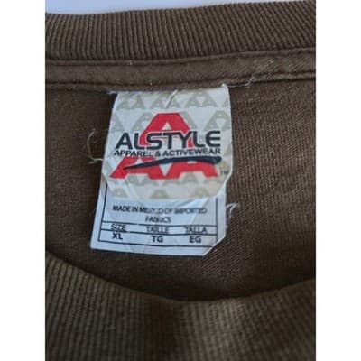 Alstyle American Classic Truck Graphic T-Shirt Brown Mens XL 100% Cotton 2000s - Thumbnail 3