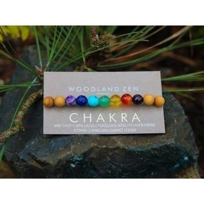 SMALL 7 Chakra Healing Crystal Bracelet, Chakra Gemstone Bracelet, Stone Jewelry - Thumbnail 7