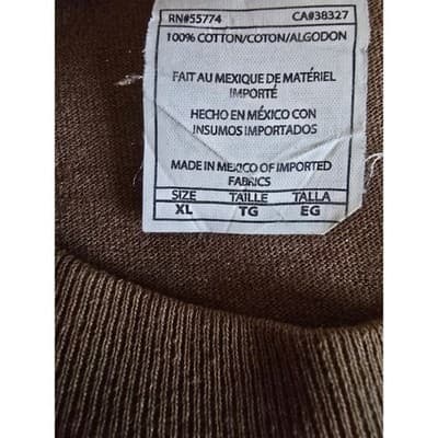 Alstyle American Classic Truck Graphic T-Shirt Brown Mens XL 100% Cotton 2000s - Thumbnail 4